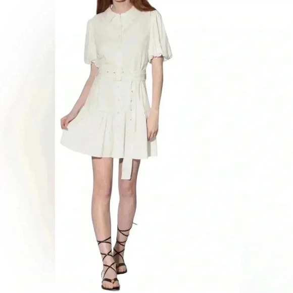 Walter Baker Linen Blend Balloon Sleeve Dress Size See Approximate Measu… - Picture 2 of 7